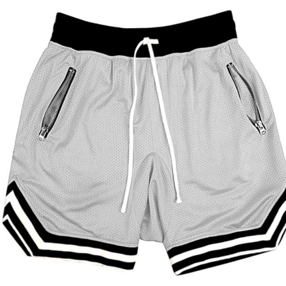 Zippered Basketball Shorts